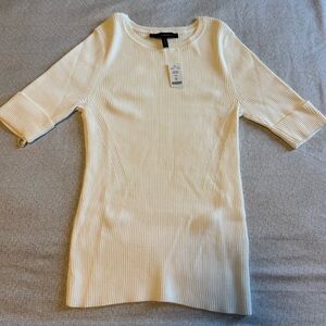 White House Black Market Size Medium Crewneck Top White
